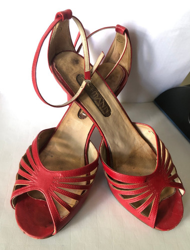 1980er stilettos 7cm - 7cm, riemchen