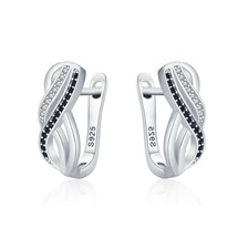 Ohrringe Silber 925er 925 Echt Ohrstecker Creolen Damen Frauen Zirkonia Paar