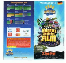 Movie Park Parkplan 2014 in Deutsch #01 #24082025