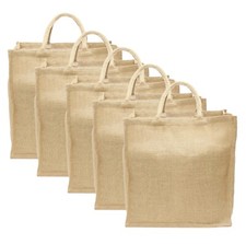 Burlap Shopping Bags - 16" x
