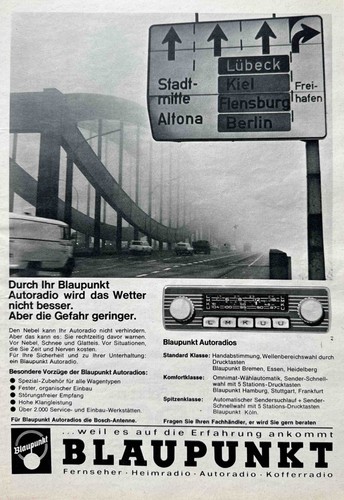 Blaupunkt autoradio reklame - autoradio, /