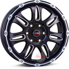 4x Alufelgen Borbet CW8 black rim window polished matt 8x18 ET48 LK6 130 18 Zoll