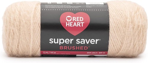 Red heart super saver brushed - heart,