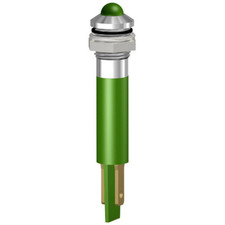 Signal Construct LED-Signalleuchte Grün 230V/AC 130V/DC Tray Ø8mm 6 STÜCK