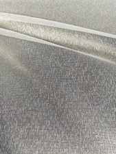 Gardinen Fenster Vorhang Stoff Meterware rein weiß Glanz Höhe 3,00 m transparent