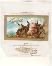 Schokoladenpapier Kosa Sahne Schokolade Niederoderwitz Oberlausitz Reklame (63)