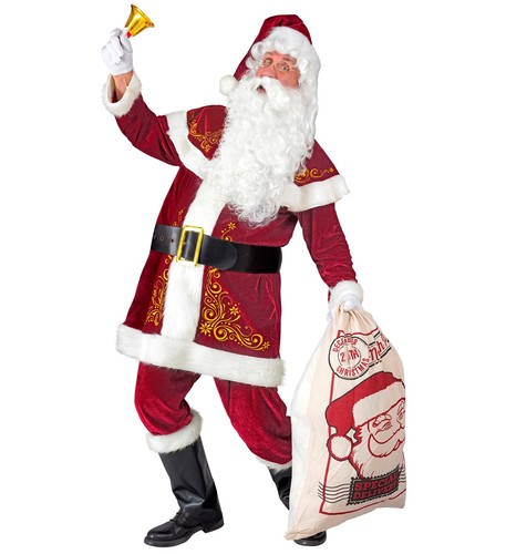Bordeauxroter weihnachtsmann - bordeauxroter,