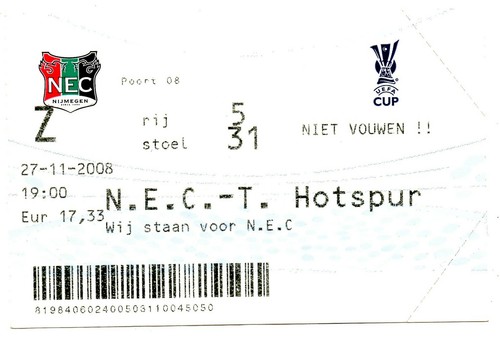 Ticket nec nijmegen - ticket,
