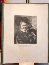 Porträt Unbekannter 1885 STAHLSTICH Frans Hals W Unger Kunst Historisch Rarität