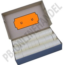 SATO-Etiketten 26x12mm leuchtorange für Sato Samark 26 Preisauszeichner