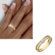 Damen Ring 585 echt Gold