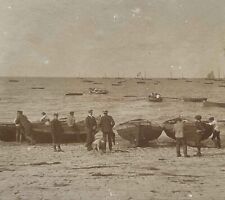Frankreich Strand Boote Bord