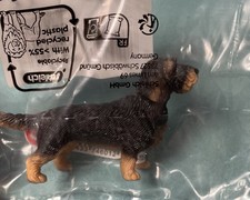 Schleich 13972 Hund Rauhaardackel Neu mit Schleife OVP 42748 Wire hair Dachshund