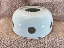 Stövchen Teewärmer Kaffeewärmer Freiberger Porzellan Germany Weiß+Goldrand/Neuw.