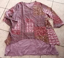 B12 - Langarm Kleid  Kleid - orient. Look - Neuwertig - Gr. 58