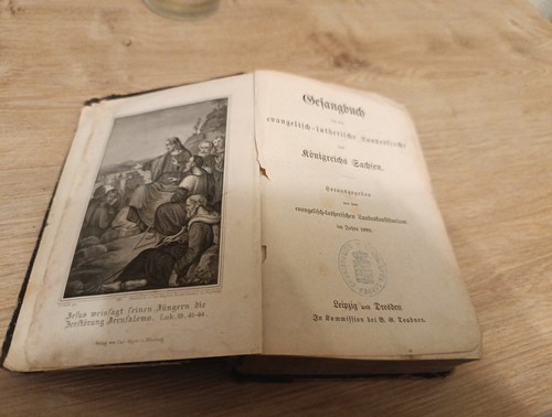 Gesangbuch antik dachbodenfund - antik,