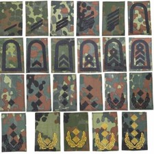 BW Rangabzeichen  flecktarn schwarz o. goldener Stick Bundeswehr Patch