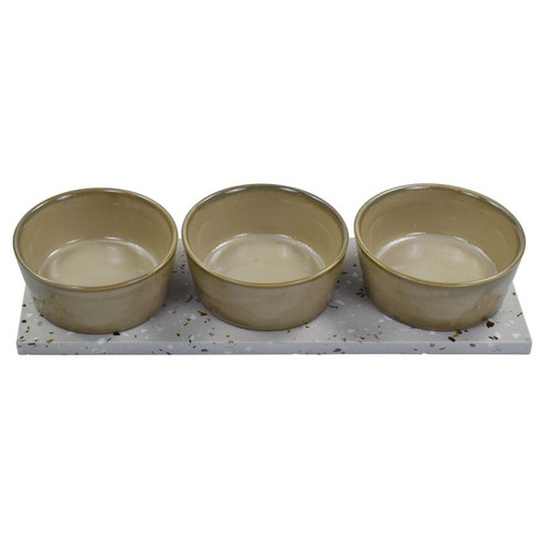 Dreifach snackschale mit - dreifach,