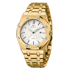 Armbanduhr edelstahl herrenuhr - edelstahl,