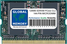 128MB PC100 100MHz / PC133 133MHz 144-PIN SDRAM MICRODIMM RAM Für Laptops