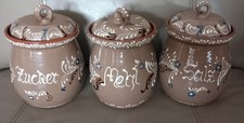 3 Stck. handmade Keramik Dosen