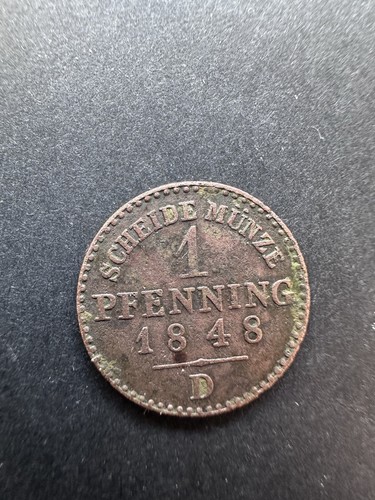Preußen pfennig 1848 d - 1,