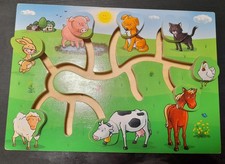 Labyrinth Holz Tier Spiel