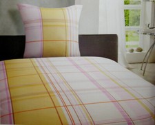 2 TLG. 155 x 220 Renforcé Bettwäsche Baumwolle Tarrrington House KARO Muster...