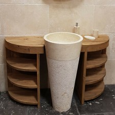 ACEH Badschrank Teak Altholz