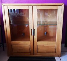 Hängeschrank, Hängevitrine und Wandboard Erle Teilmassiv geölt