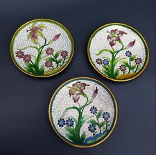 3 x  Emailleteller Cloisonné