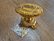 Jugendstil Antik Style Messing poliert Türgriff Tür Knopf Möbel Knauf B15P