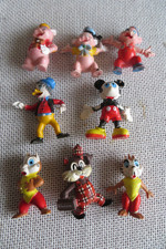 8  x alte  Walt Disney Figuren - Donald Duck - Schweinchen usw.