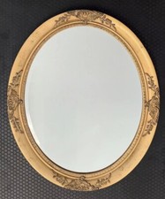 Wandspiegel  Barock Rahmen Rund Spiegel gold Antik Stil Badspiegel Jugendstil