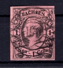 Saxony Number Stamp 196 Mylau