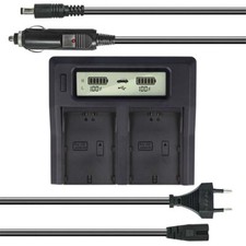Dual Akku-Ladegerät für JVC GY-HM200 GY-HM600 GY-HM650 GY-HMQ10 GY-LS300