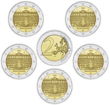 BRD 2 EURO BRANDENBURG SCHLOSS SANSSOUCI 2020 KOMPLETTSATZ ODER EINZELSTÜCKE