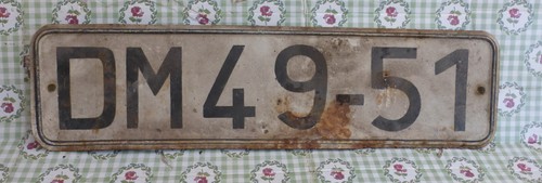 Altes nummernschild - altes,