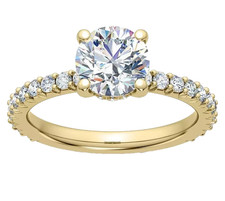 14K Gelbgold Kunstdiamanten