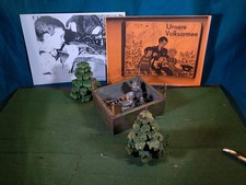 DDR Militärspielzeug :  NVA-Masse-Soldaten + Unterstand PGH Effelder/Lisanto?