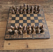 Schachspiel Steinfiguren