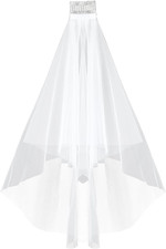 Brautschleier, 60-90 cm kurz 2