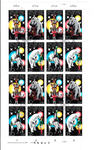 Ddr kleinbogen zirkus mit - kleinbogen,