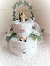 * Diamant Hochzeit * 60 Jahre  Handtuchtorte tolles Geldgeschenk  