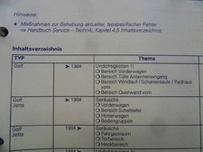 Werkstattbuch Reparaturleitfaden VW Golf Jetta Cabrio Fehlersuche Karosse. #7033