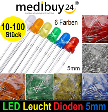 LED Leucht-Diode 5mm Lichtdioden 30° 20mA LEDS Diffus rund Diode Modellbau🔴🟢🟡