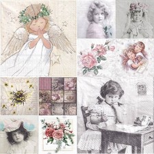 VINTAGE SERVIETTENSET 10 Stk