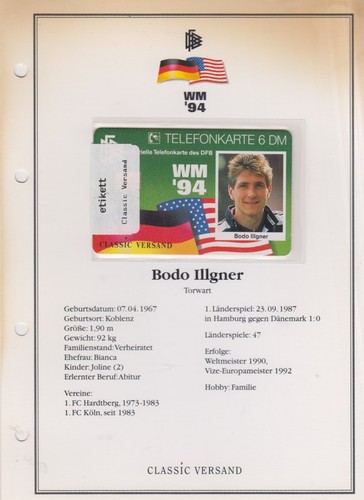 Telefonkarte 94 - telefonkarte, wm’94