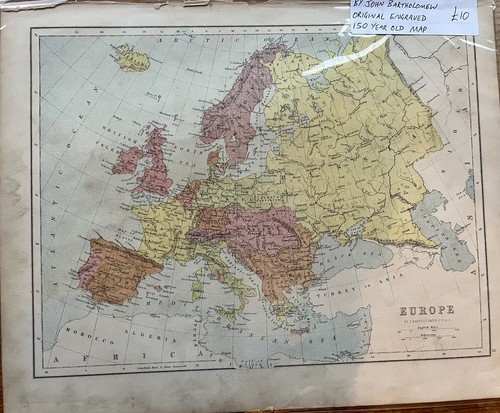 Antike doppelseitige farbige