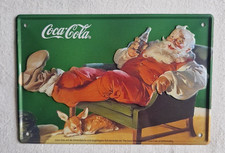 Blech­schild Coca Cola Mettalschild  Reklameschild Werbeschild Geschenkidee